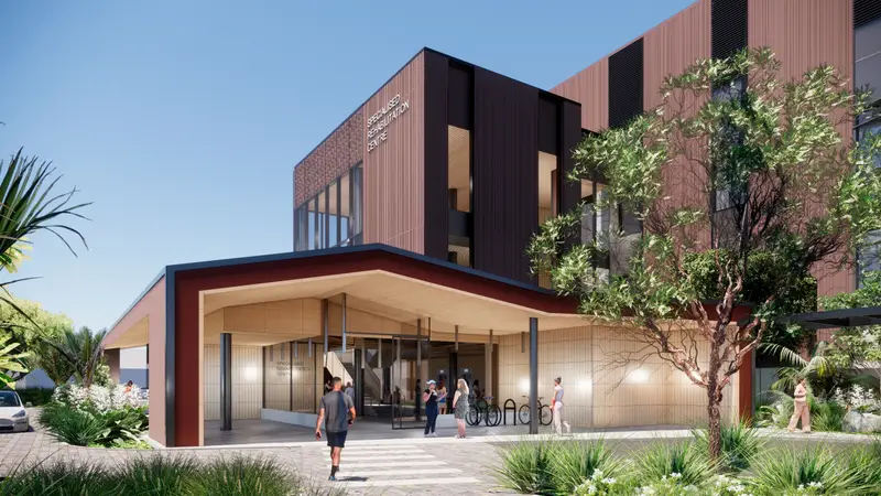 WEBEDIT240209 SRC Exterior Entry North View 1